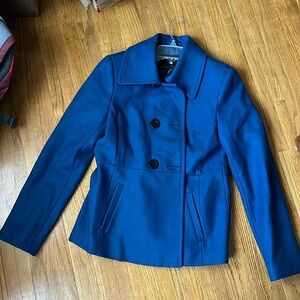 Blue fall peacoat